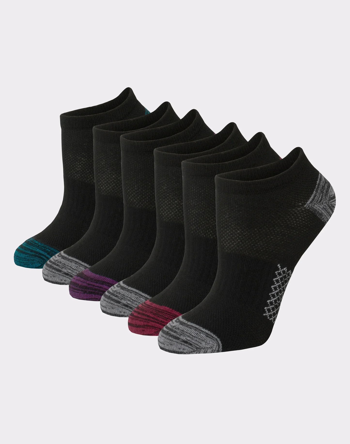 Hanes X-Temp Women's No Show Socks, 6-Pairs