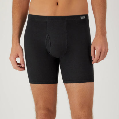 Hanes ComfortSoft Men's Cotton Boxer Brief Underwear, Moisture Wicking, 6-Pack