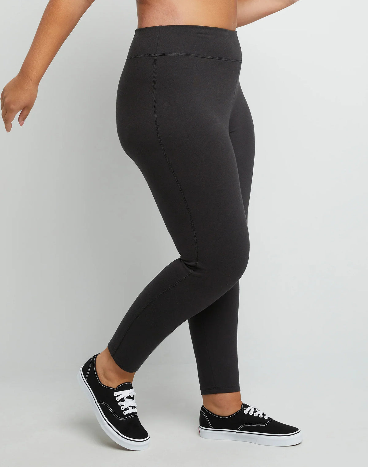 Hanes Just My Size Women's Stretch Jersey Leggings, 25.5" (Plus Size)