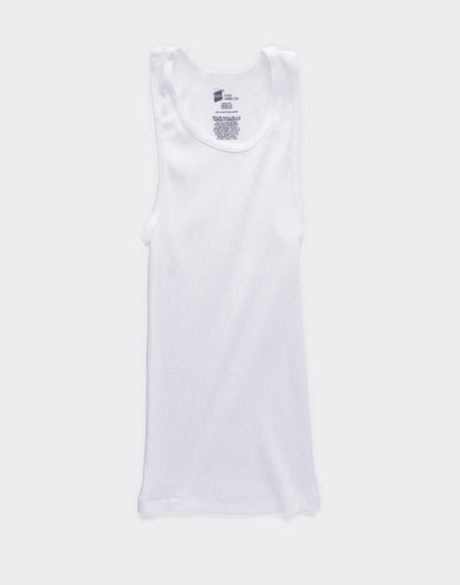 Hanes ComfortSoft Boys' Cotton Tank, White, 3-Pack