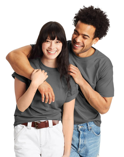 Hanes Beefy-T Unisex Heavyweight Cotton T-Shirt (Big &amp; Tall Sizes Available)