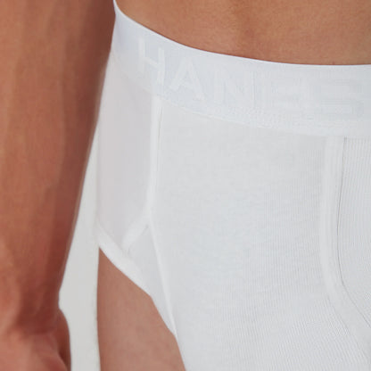 Hanes Men's Underwear Briefs Pack, 7-Pack, Sexy Men's Underwear, Moisture Wicking, White