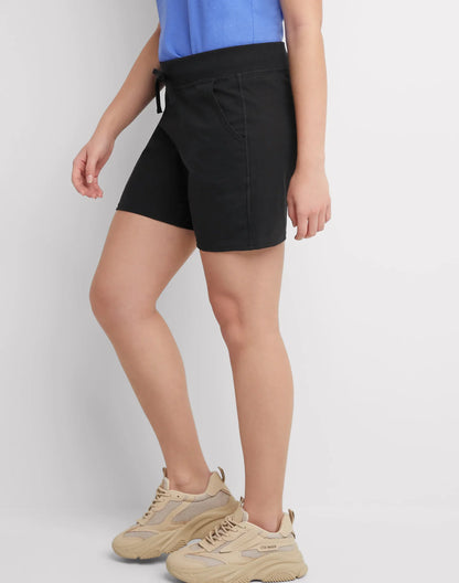 Hanes Women's Jersey Pocket Shorts, 7"