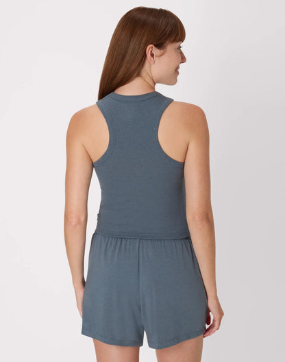 Hanes Originals Women's Supersoft Comfywear Rib Racerback Crop Tank