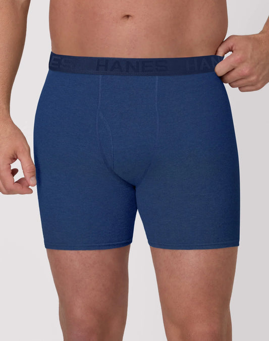 Hanes Ultimate Big Men's ComfortBlend Boxer Brief Underwear, Assorted, 3-Pack (Big &amp; Tall Sizes)