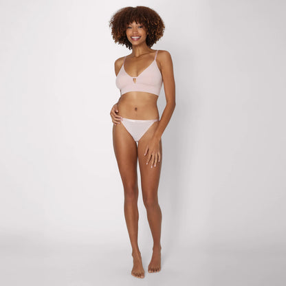 Hanes Originals Women's SuperSoft Longline Triangle Bralette