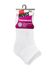 Hanes Women's Performance Ankle Socks, Cushioned, 6-Pairs