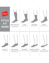 Hanes Pure Comfort Infant/Toddler Boys&rsquo; Ankle Socks, Organic Cotton, 6-Pairs
