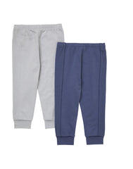 Hanes Pure Comfort Baby French Terry Joggers, Organic Cotton, Boys &amp; Girls, 2-Pack