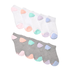 Hanes Moves X-Temp Women&rsquo;s No Show Socks, 10-Pairs, Shoe Sizes 8-12