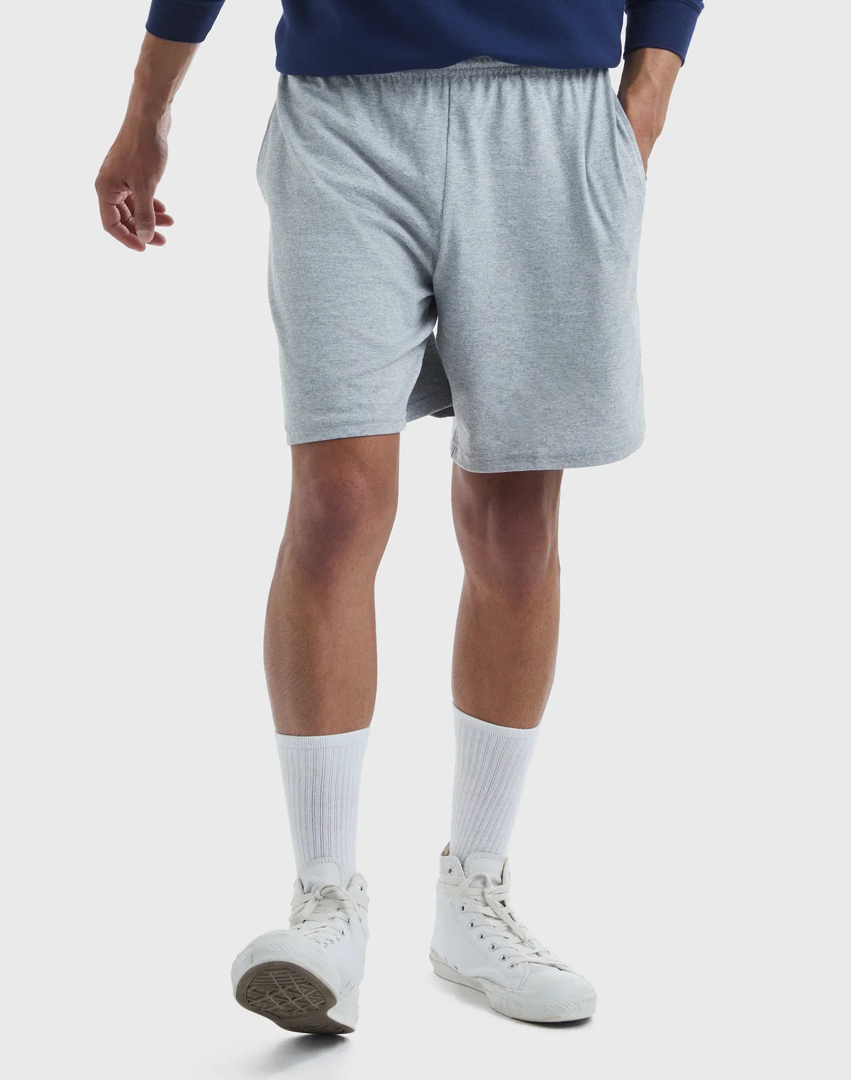 Hanes Essentials Men's Cotton Shorts With Pockets, 7.5"