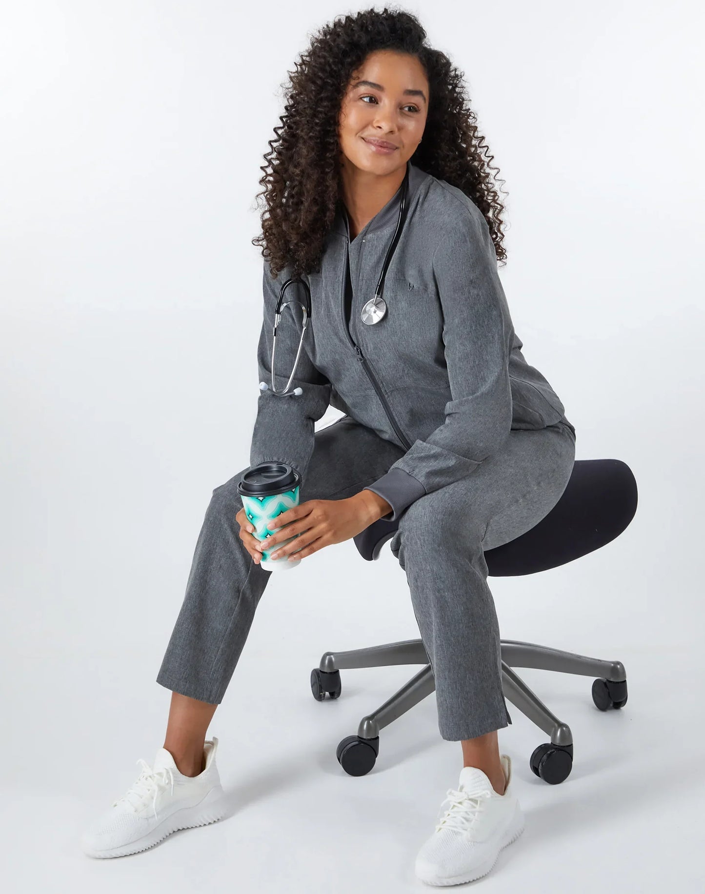 Hanes Comfort Fit Scrubs Women's Rib Back Scrub Top