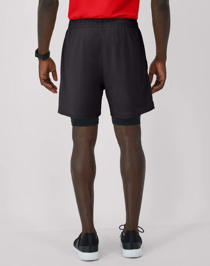 Hanes Moves Men's 2-in-1 Gym Shorts, 5" Inseam