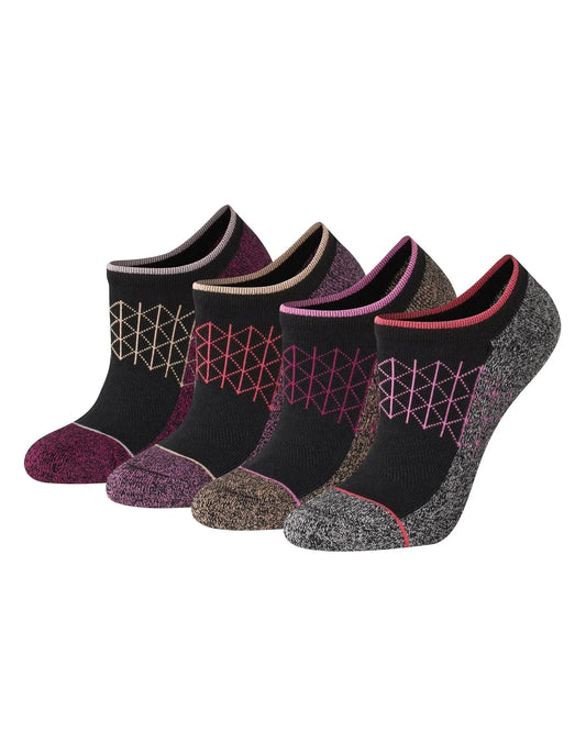 Hanes Absolute Comfort Women's Super No Show Socks Pack, 4-Pairs