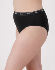 Hanes Originals Women's Hi-Leg Underwear, Breathable Stretch Cotton, 6-Pack