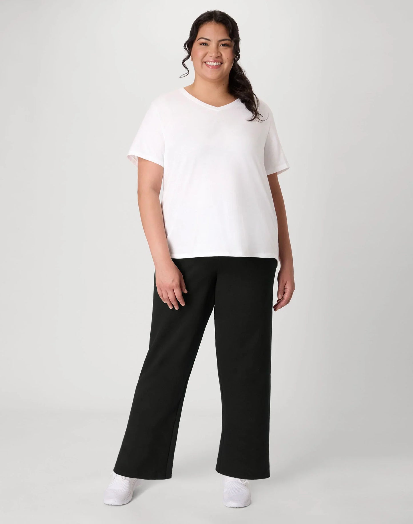 Hanes Just My Size EcoSmart Women's Fleece Sweatpants, Open Leg, 30.5" (Plus Size)