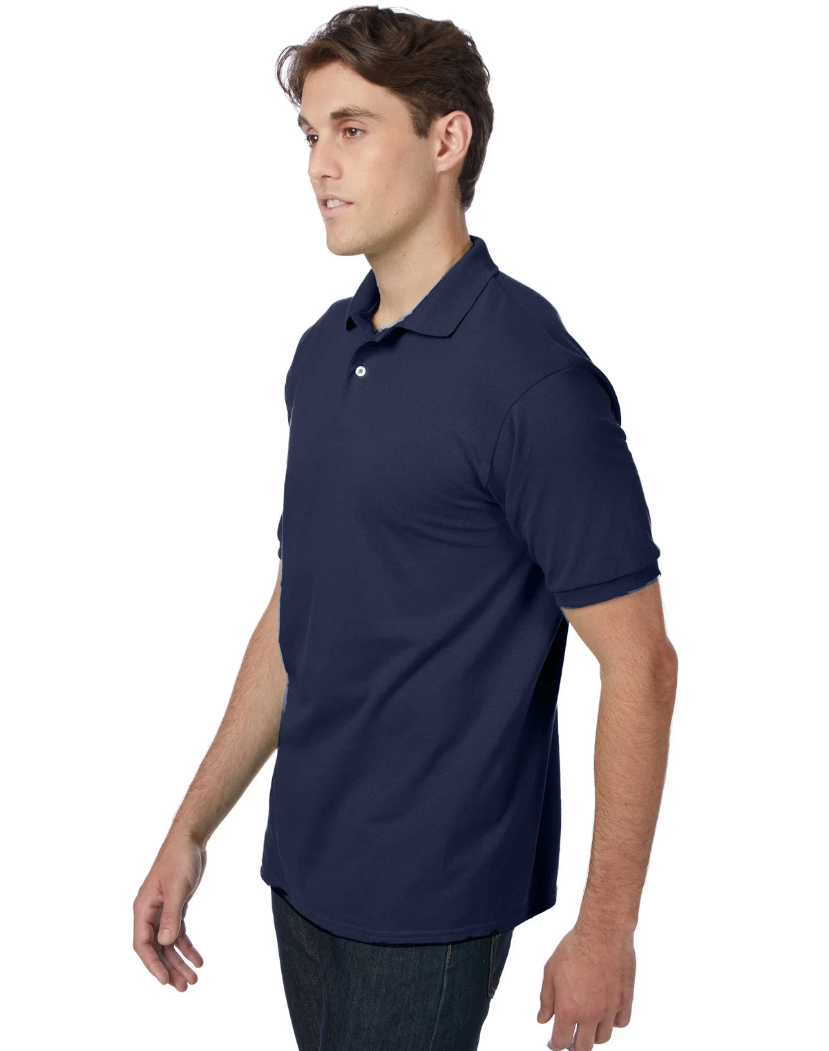 Hanes EcoSmart Men's Polo Shirt (Big &amp; Tall Sizes Available)