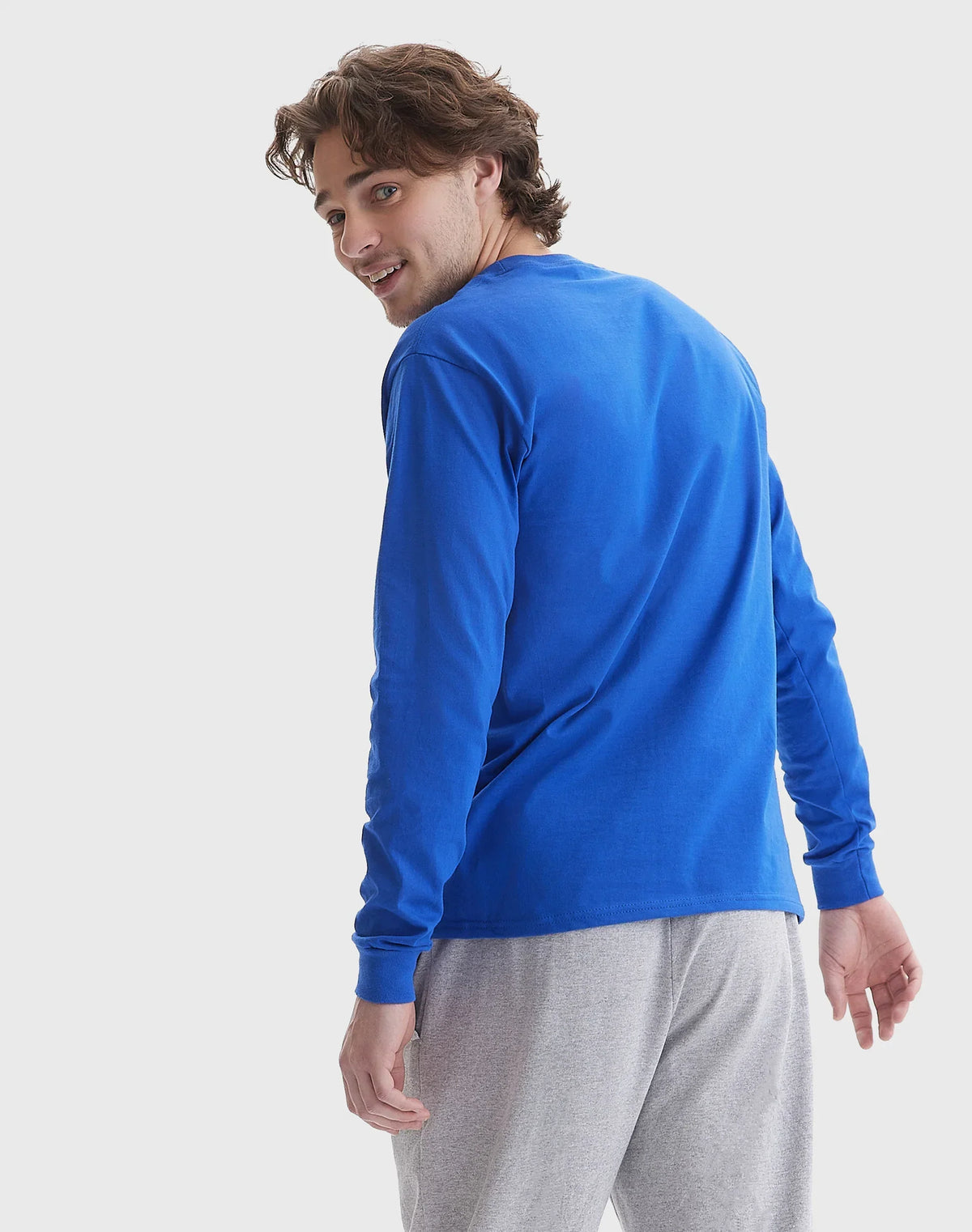 Hanes Beefy Men's Long Sleeve T-Shirt, Cotton