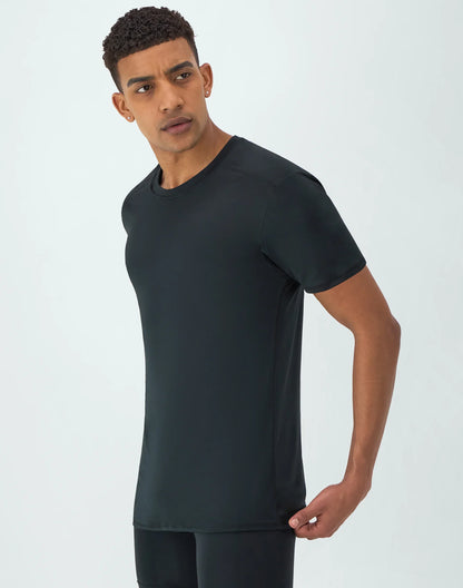 Hanes Moves Ultimate Men's Breathable Mesh Crewneck T-Shirt, X-Temp, Black/Grey, 3-Pack