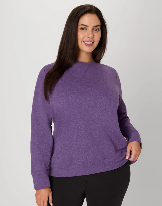 Hanes Just My Size EcoSmart Women's Fleece Sweatshirt, V-Notch (Plus Size)