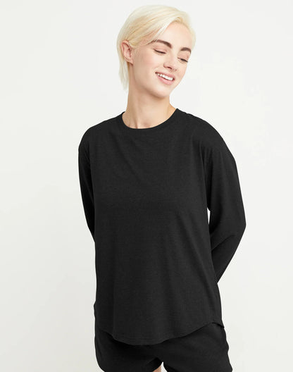 Hanes Originals Tri-Blend Women's Long Sleeve T-Shirt, Relaxed Fit