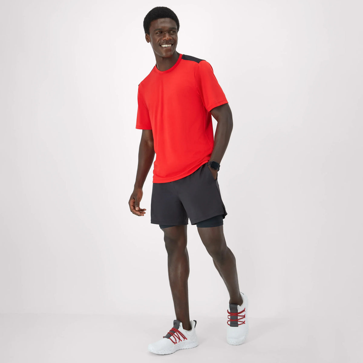 Hanes Moves Men's 2-in-1 Gym Shorts, 5" Inseam