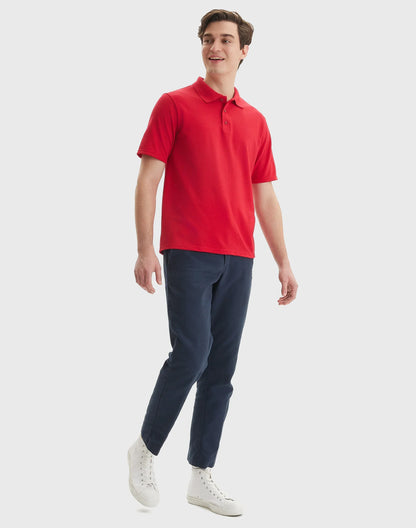 Hanes Men's Pique Polo Shirt (Big &amp; Tall Sizes Available)
