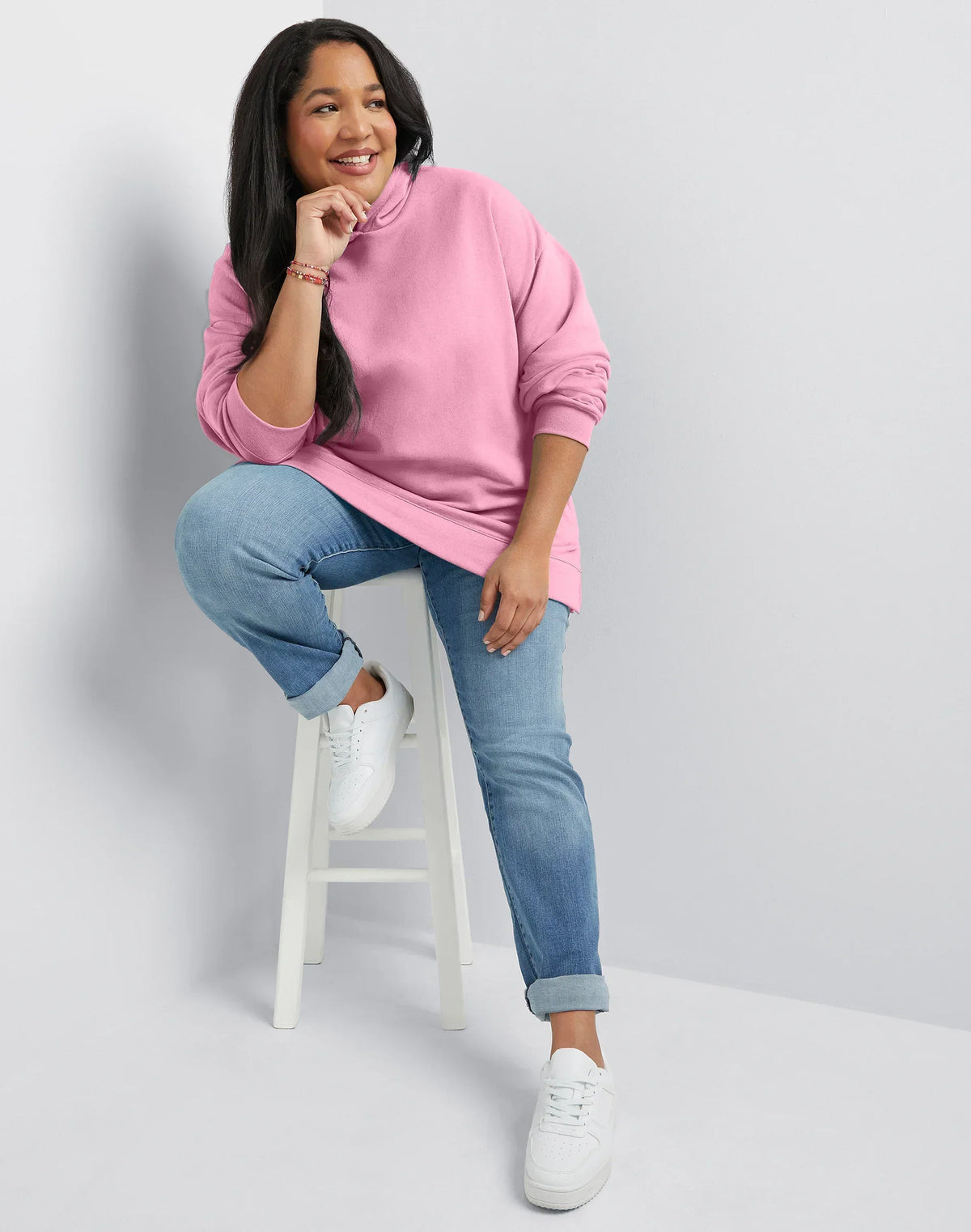 Hanes EcoSmart Women's Fleece Hoodie (Plus Size)