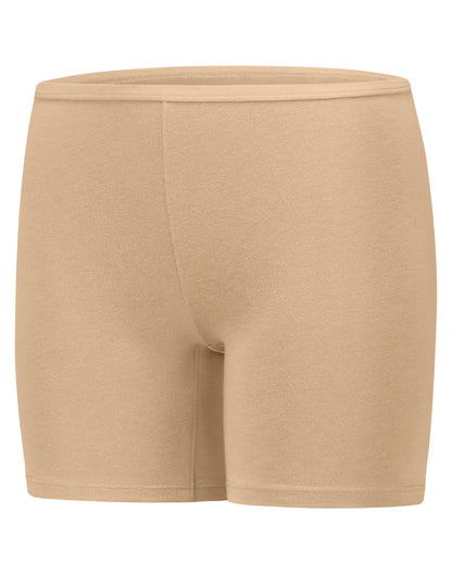 Hanes Girls' Play Shorts, 4-Pack, Cotton Stretch, Assorted Solids Multipacks