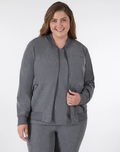 Hanes Comfort Fit Scrubs Women's Scrub Bomber Jacket
