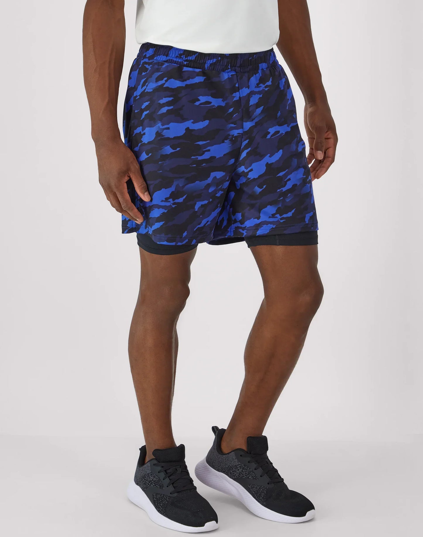 Hanes Moves Men's 2-in-1 Gym Shorts, 5" Inseam