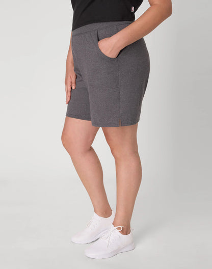 Hanes Just My Size Women's Cotton Jersey Pull-On Shorts, 7" (Plus Size)