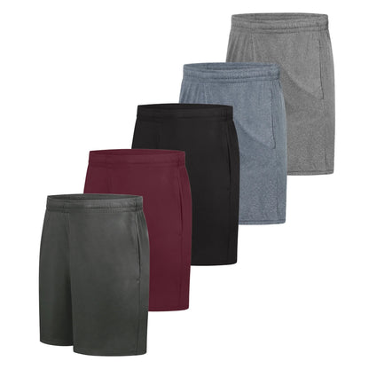 Hanes CoolDRI Men's Shorts, 5-Pack, 7"