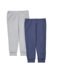 Hanes Pure Comfort Baby French Terry Joggers, Organic Cotton, Boys &amp; Girls, 2-Pack