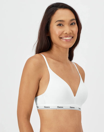 Hanes Originals Women's Contour Bra, Moisture-Wicking Stretch Cotton