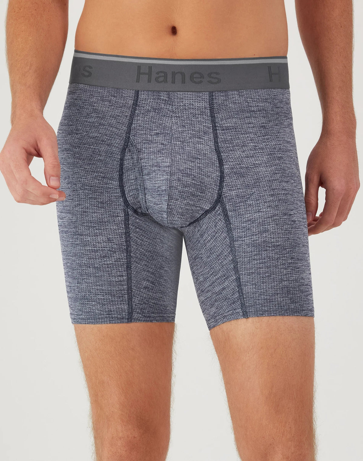 Hanes Comfort Flex Fit Men's Breathable Stretch Mesh Boxer Brief Underwear, Red/Green/Black, 3-Pack