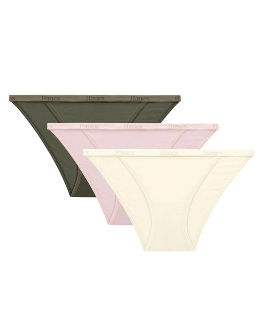 Hanes Originals Women's SuperSoft String Bikini Underwear, 3-Pack