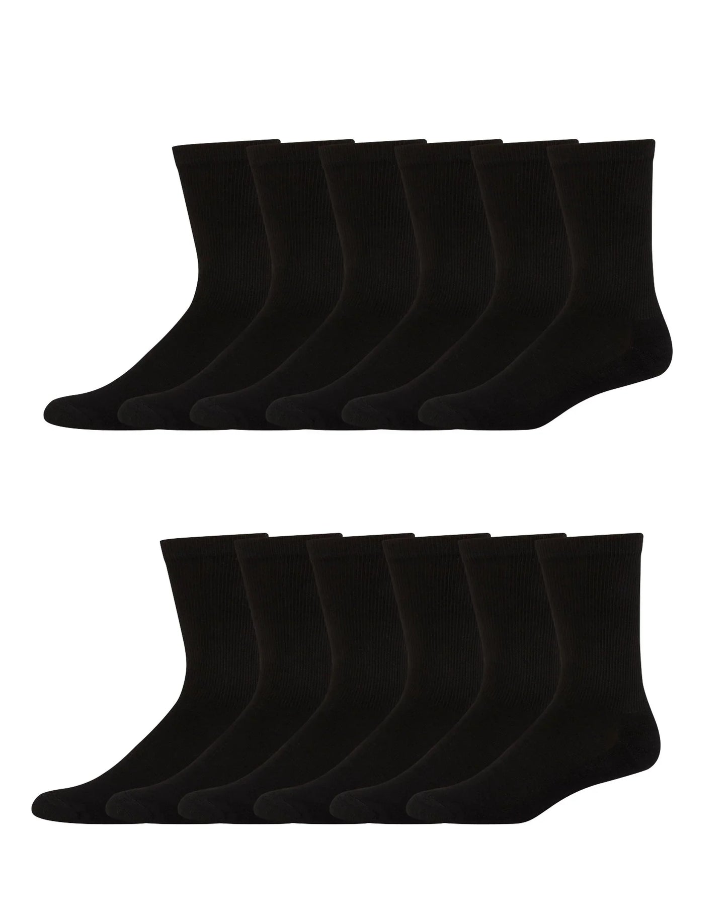 Hanes Men&rsquo;s Cushioned Crew Socks, X-Temp, 12-Pairs