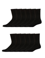 Hanes Men&rsquo;s Cushioned Crew Socks, X-Temp, 12-Pairs