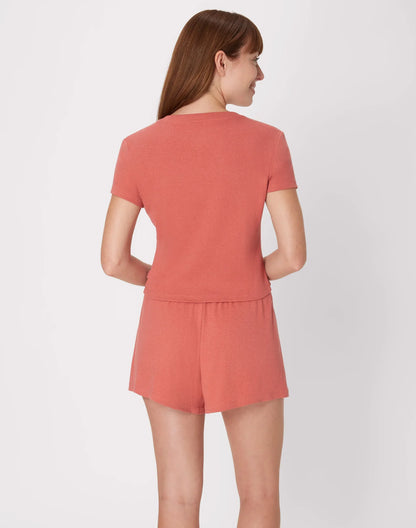 Originals 2-Piece Lounge Set, SuperSoft Cropped Baby Doll Tee & Sleep Shorts Loungewear Set