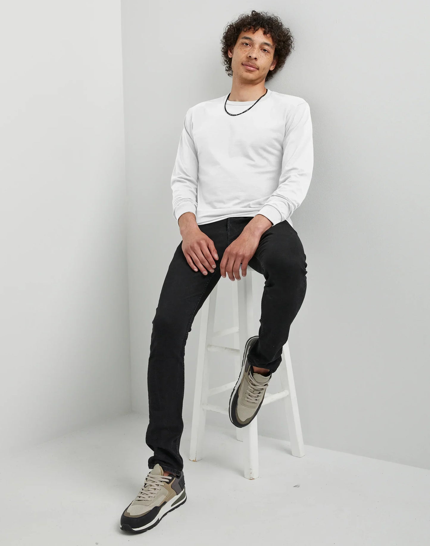 Hanes Essentials Men's Cotton Long Sleeve T-Shirt, Value 4-Pack