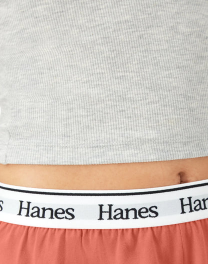 Hanes Originals Comfywear Women's Rib Crop Tank
