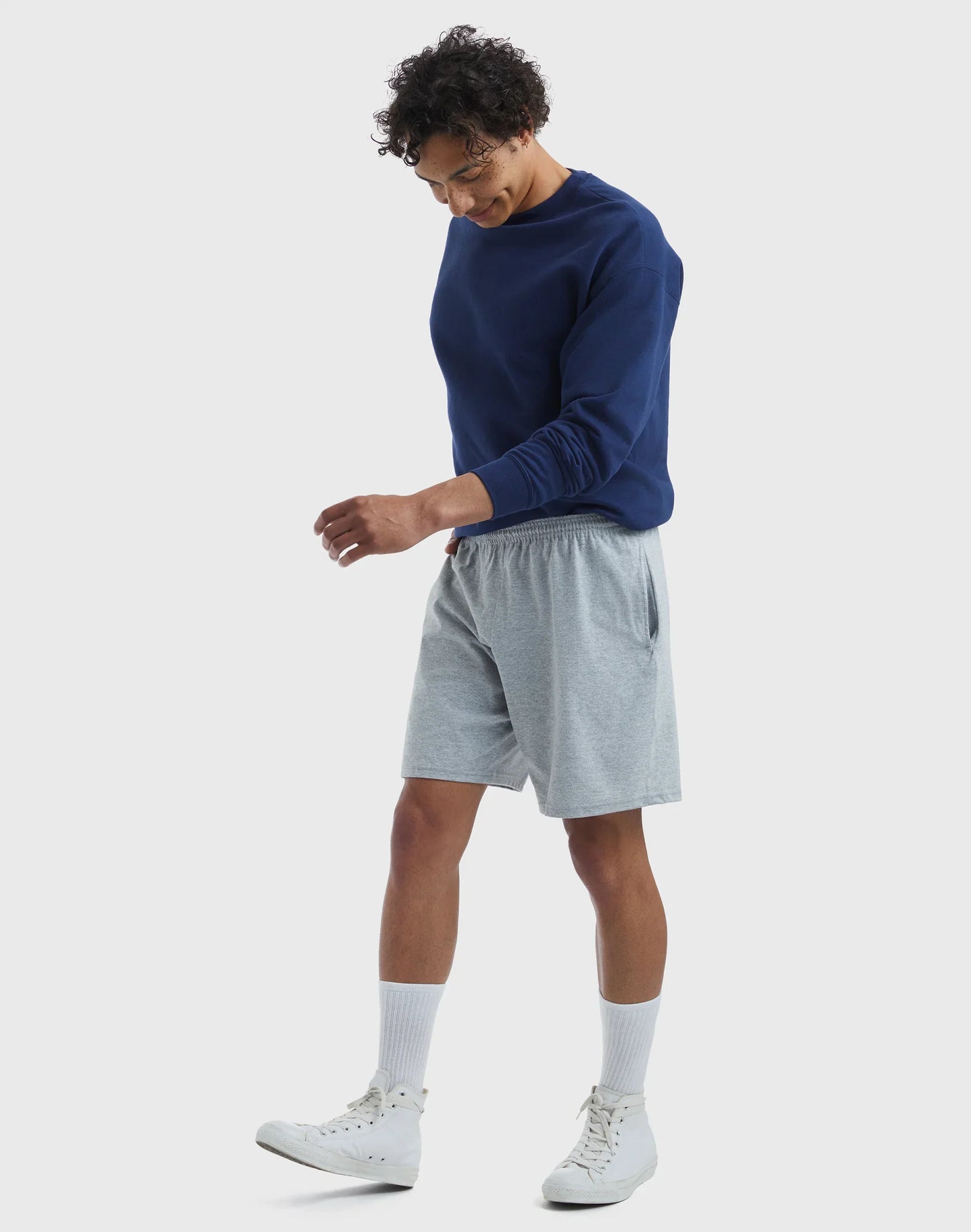 Hanes Essentials Men's Cotton Shorts With Pockets, 7.5"