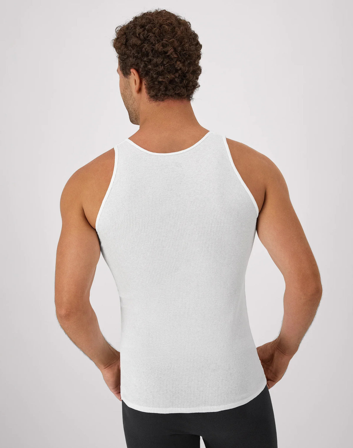 Hanes Men's Cotton Tank Undershirt, Moisture-Wicking, White, 6-Pack