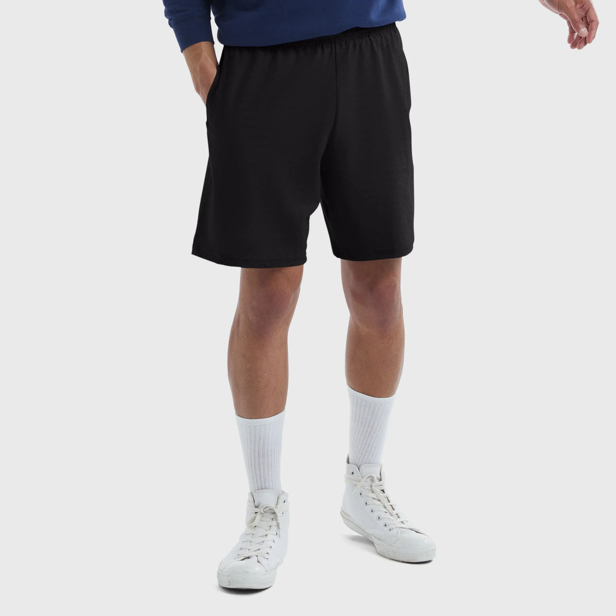 Hanes Essentials Men's Cotton Shorts With Pockets, 7.5"
