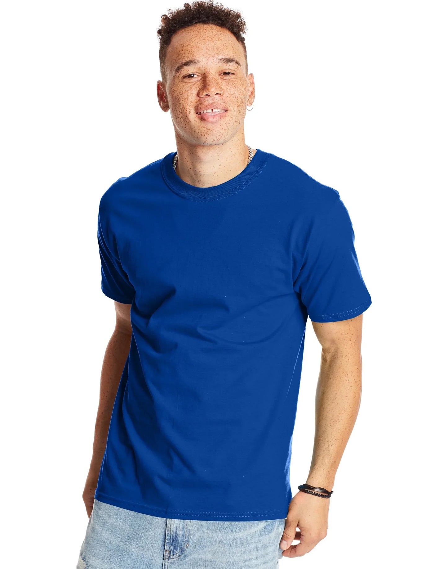 Hanes Beefy-T Men's Heavyweight Cotton T-Shirt, Value 2-Pack (Big &amp; Tall Sizes)