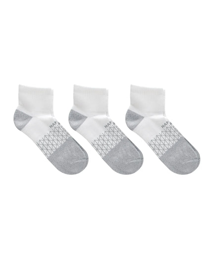 Hanes Absolute Active Men&rsquo;s Cushioned Ankle Socks Pack, 3-Pack, Moisture Wicking