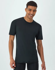 Hanes Moves Ultimate Men's Breathable Mesh Crewneck T-Shirt, X-Temp, Black/Grey, 3-Pack