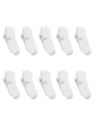 Hanes Women's Athletic Ankle Socks, Full Sole Cushion, 10-Pairs