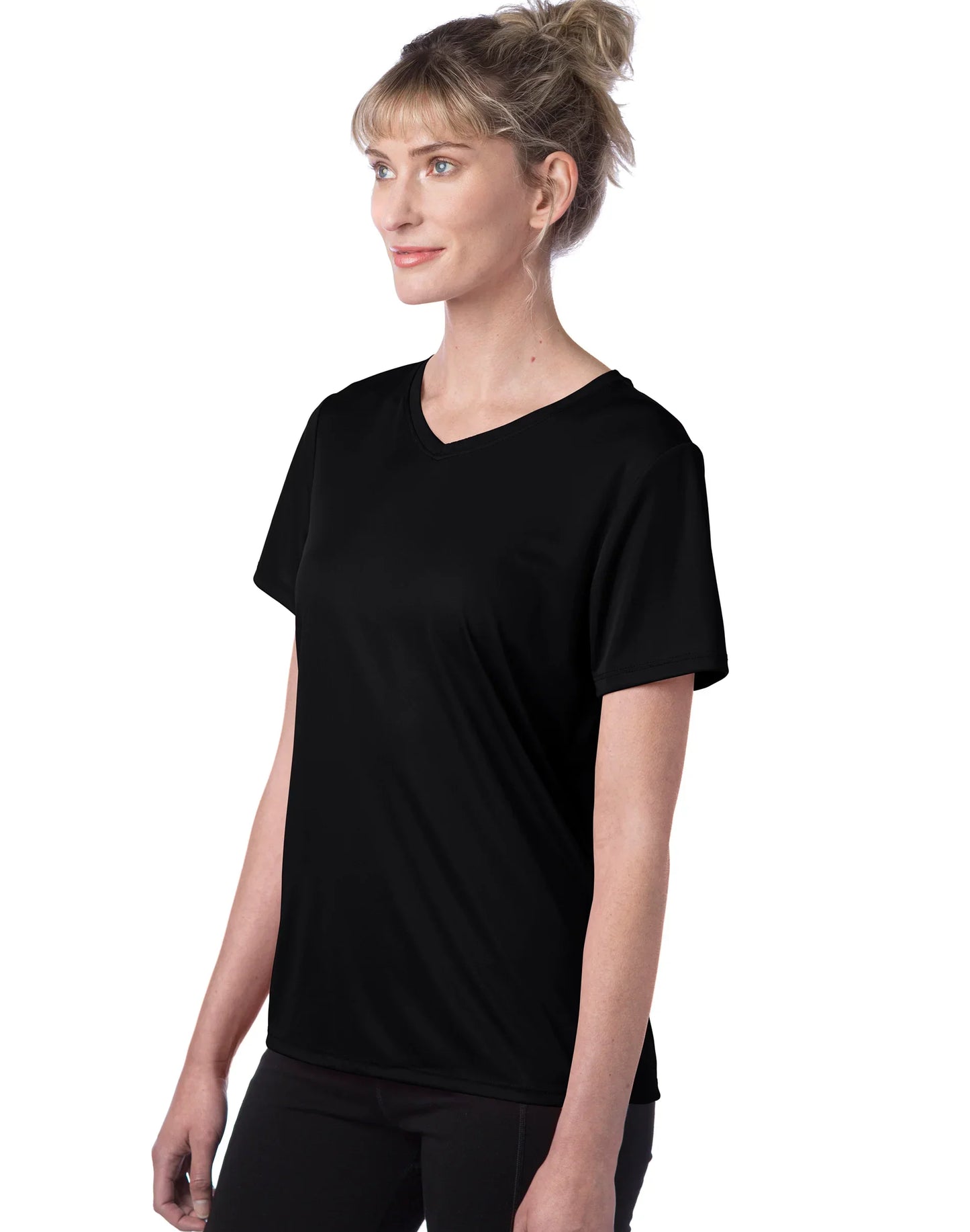 Hanes Sport Cool DRI Women's Performance V-Neck T-Shirt, 5-Pack